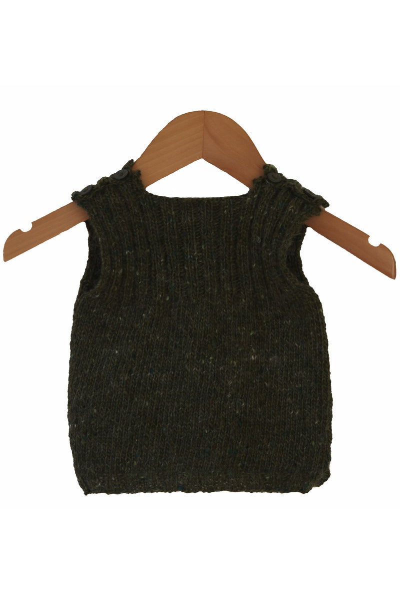 Baby vest Isager Tweed