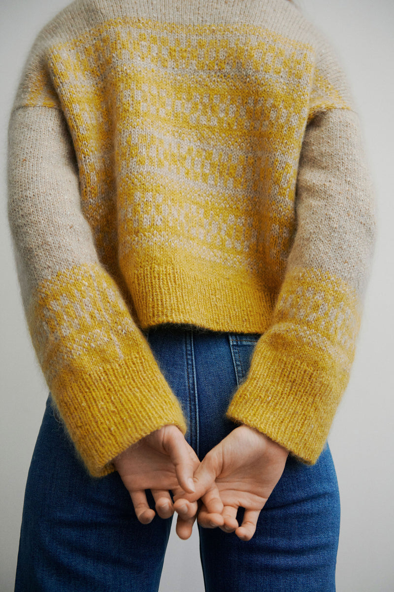 Johanne Loop Sweater sand/gul