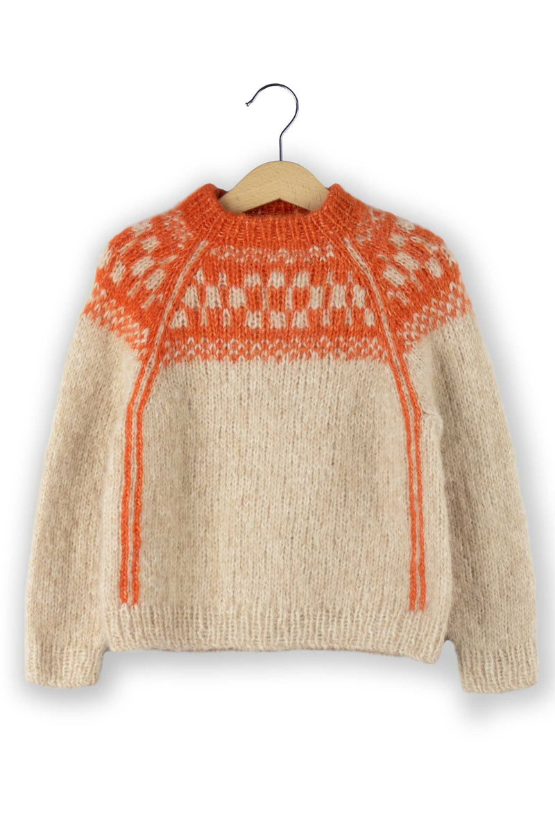 Little_Joha_Sweater farve beige/orange