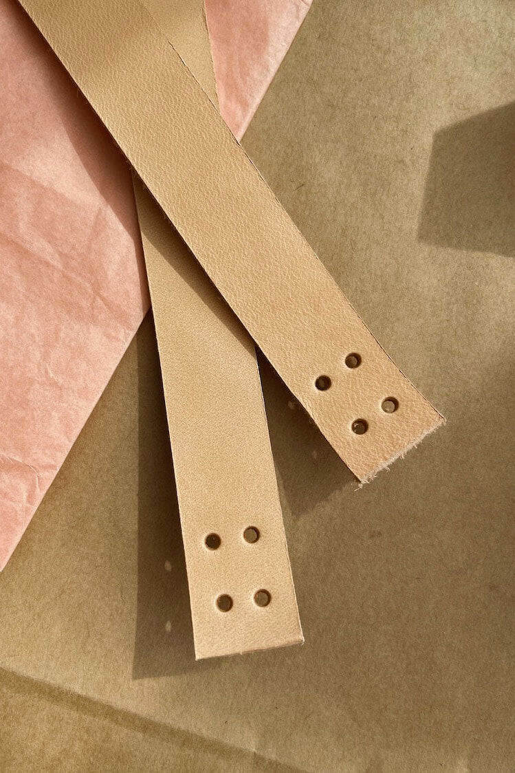 French Market Bag læder stropper